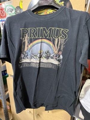 Primus The Desaturating Seven Black Graphic Cotton Men's Crew Neck T-Shirt