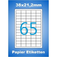38X21,2 Mm 5850 Aufkleber Weiß 90 Blatt A4 Luma Etiketten Bedrucken 38X21 Mm