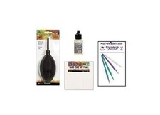 Ranger Alcohol Ink Accessories Bundle - Alcohol Ink Air Blower, 3 pk Square...
