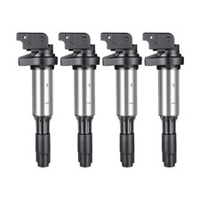 4x NGK Zündspule + Zündkerze Für BMW E81-88 E46 E90/91 E60 X1 E84 X3 E83 N45 N46