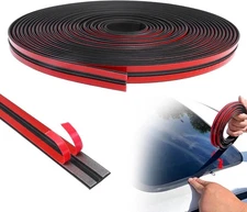 Car Weather Stripping, 14Mmx19.68Ft T-Shape Cuttable Windshield Rubber Seal Stri