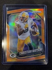 2025 Panini Prizm Christian Watson Orange Prizm SP /249 Green Bay Packers