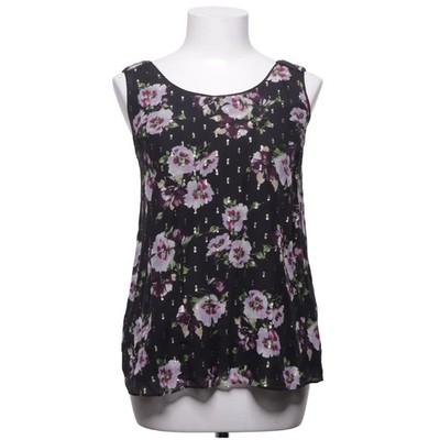 Massimo Dutti, Tank­top, Größe: 38, Schwarz/Mehrfarbig, Seide/Viskose #nbD
