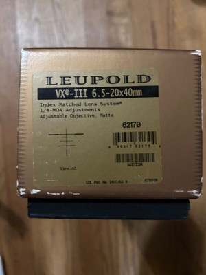Leupold vx-3 6.5x40x 20mm scope