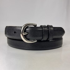 COACH 3926 Black Embossed Cowhide Belt - Women's Size 34