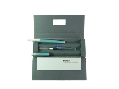 Neu LAMY STUDIO Aquamarine Füllhalter F / Fein In Box L66AQEF