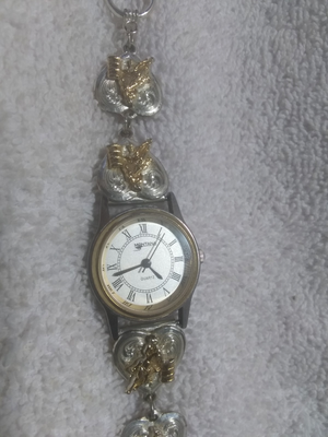 Montana Silversmiths Lady Quartz Watch 25mm Silver Gold 