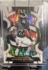 2025 Panini Select - Concourse Quinyon Mitchell #92 White Shock Prizm /799