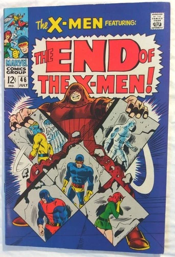 X-Men #46 1968 Vintage Marvel Comic Cyclops Jean Grey Iceman Beast Juggernaut