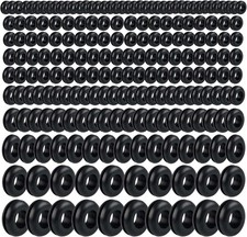 200Pcs Rubber Grommet Assortment Kit, 8 Sizes Rubber Grommets for Wiring Automot