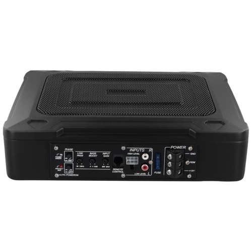 NEU 10" 1000W Kompakt Untersitz SLIM Powered Subwoofer Gehäuse - Bild 1 von 12