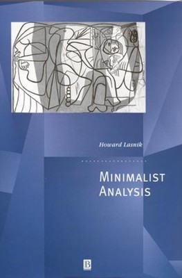 LASNIK - Minimalist Analysis - New paperback or softback - 82 - X555z