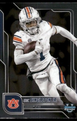 2025 Bowman University Chrome #186 Eric Singleton Jr. Refractor
