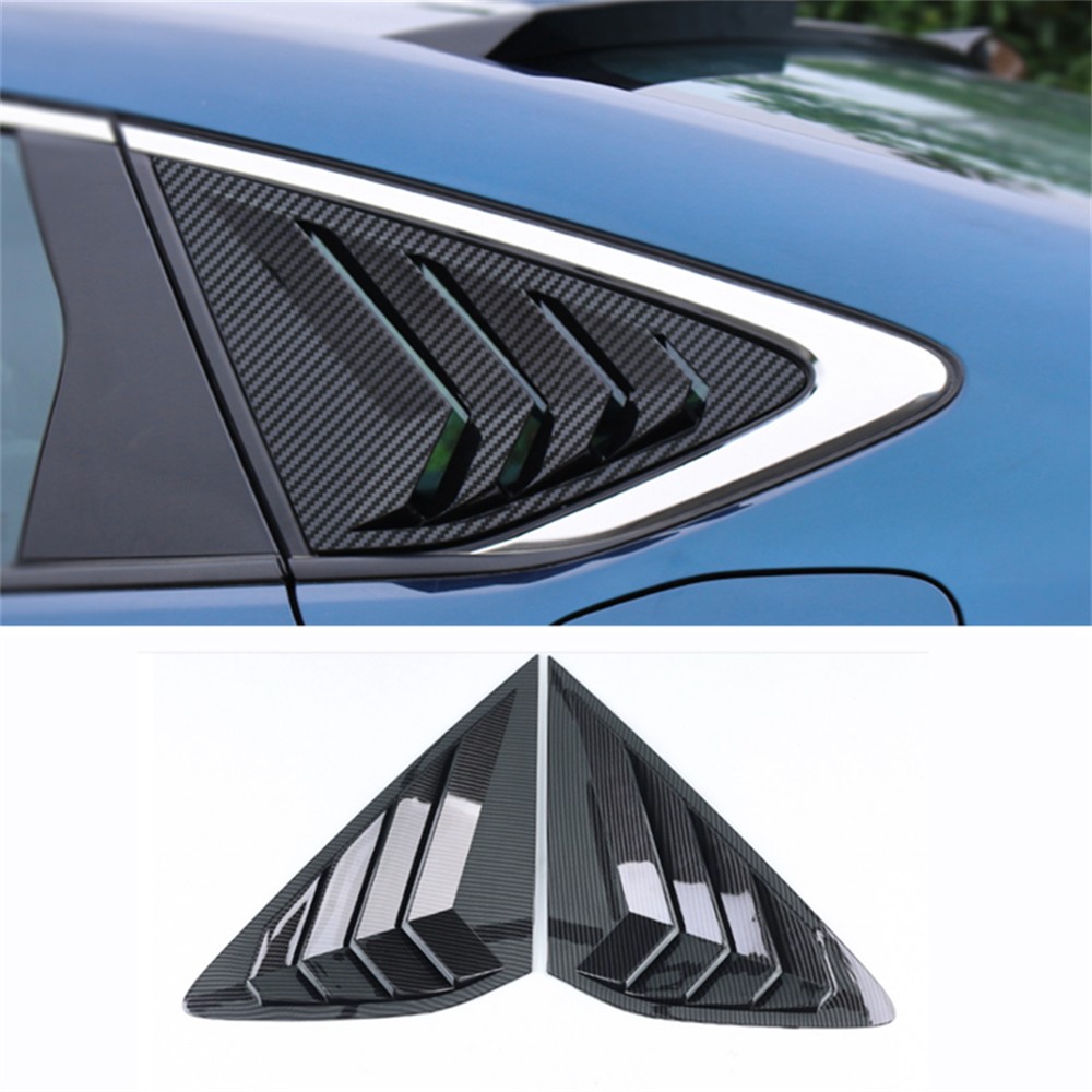 2x Rear Side Window Louvers Cover ABS Plastic Replace For Honda Accord 2023-2025