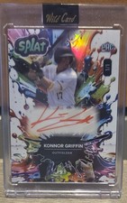 Konnor Griffin 1/1 Rookie Auto Wild Card SPLAT P RC SSP 🔥 One of One Autograph 