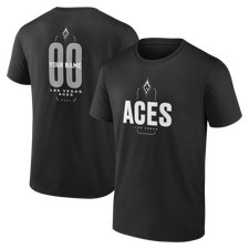 Men's Black Las Vegas Aces Big & Tall Personalized Center Court T-Shirt
