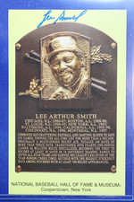 LEE SMITH Autographed Baseball Hall of Fame Post Card JSA Authentic COA CUBS HOF