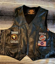  Milwaukee Leather Original riding vest Size 4XL w/ Adjustable Sides