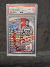 2019 Panini Mosaic Rui Hachimura Introductions Mosaic RC #6 PSA 10
