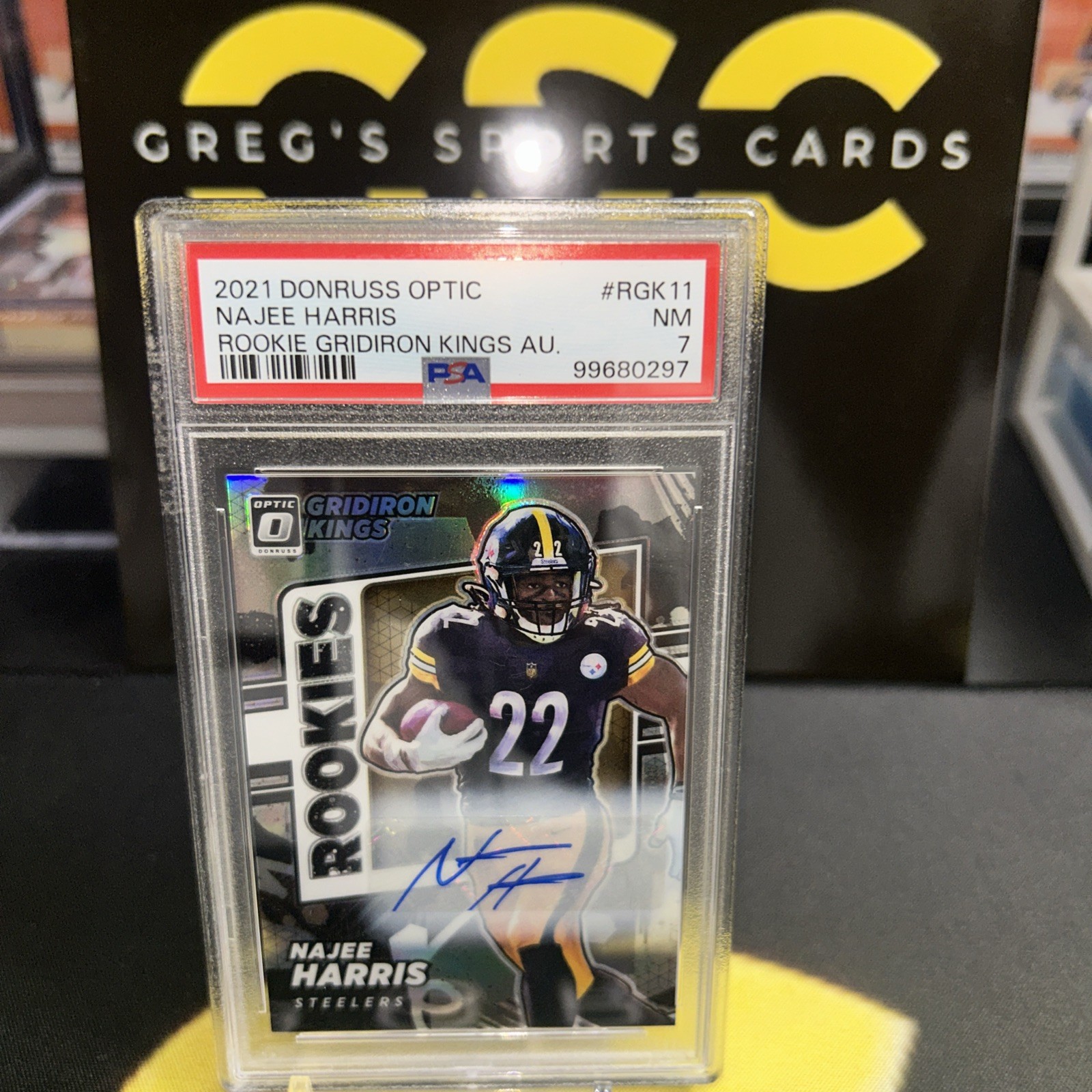 Najee Harris Panini Donruss Optic Rookie Gridiron Kings Autographs #RGK11 Base