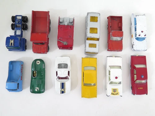 Vintage Matchbox Lesney Lot of 12 Vehicles
