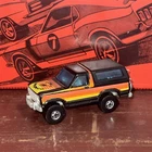 Vintage 1980 Hot Wheels Ford Bronco w/Motorcycle Vintage Hong Kong Great Paint!