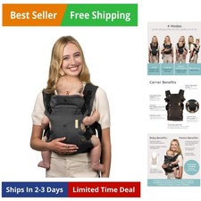 Flip Luxe 4-in-1 Convertible Baby Carrier, Ergonomic Infant to Toddler Carrie...