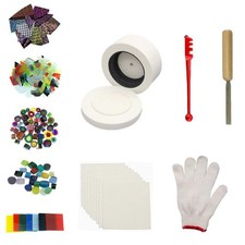 Small Microwave Kiln Kits 10Pcs Set Glass Fusing for Jewelry Making Tools