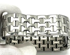 Hermes H Watch Hh1.510 Stainless Steel Quartz Ss/Qz Black Dial Silver Men'S 6