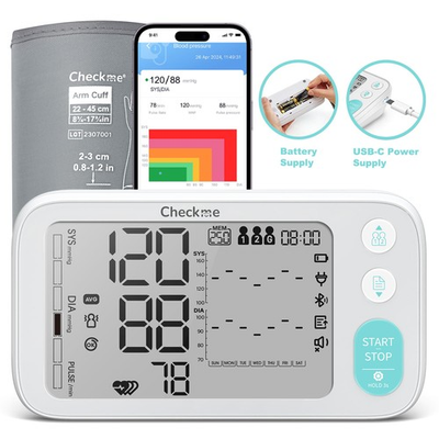 #ad BP3 Bluetooth Blood Pressure MonitorCase，WHO ISH Classification Weekly BP Trend $34.99