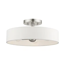 Livex Lighting - Venlo - 4 Light Semi-Flush Mount In Timeless Style-6 Inches