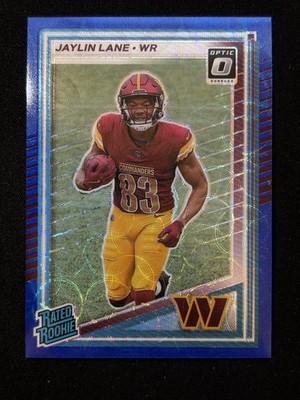 2025 Panini Donruss - Rated Rookie Jaylin Lane #335 Optic Preview Blue Scope