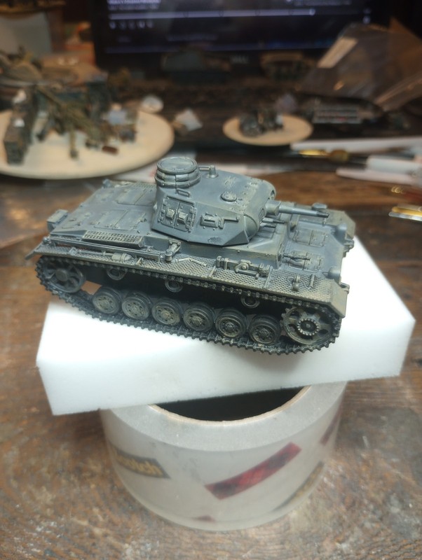Pro Painted 1/56 28mm Bolt Action German Panzer III Locked And Loaded
