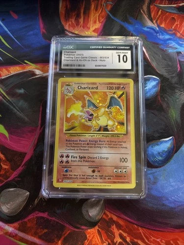 Pokémon Charizard Trading Card Game Classic 003/034 Holo CGC 10 2023