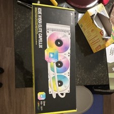 Corsair iCUE H150i ELITE CAPELLIX RGB Liquid CPU Cooler 360mm White Multicolor