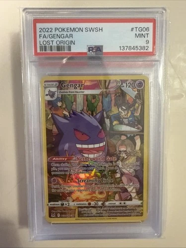 Gengar TG06/TG30 SWSH11: Lost Origin Trainer Gallery Holo PSA 9