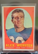 1958 Topps - Alex Webster #30