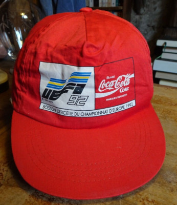 Coca Cola Fußball UEFA 1992 Werbemütze