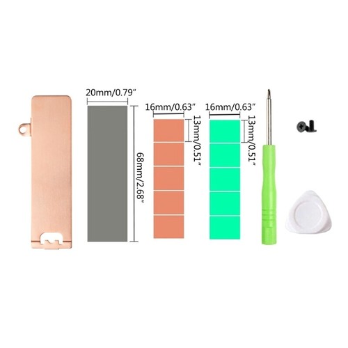 M.2 2280 SSD Heatsink Cover Hard Drive Heat Sink Cover Bracket for Dell G15 5530 - Bild 8 von 8