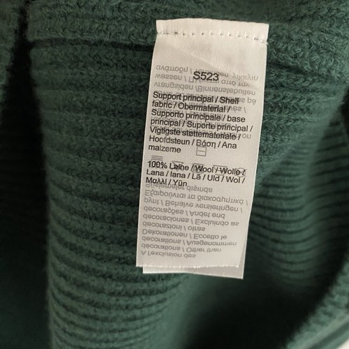 Lacoste Cricket Wool Jumper FR7 2XL XXL Mens Cable Knit Ribbed Green V Neck - Picture 11 of 12
