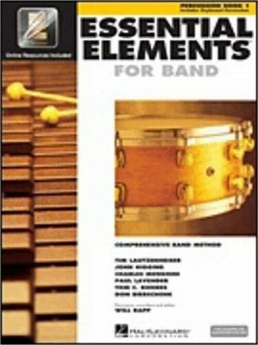 Hal Leonard Essential Elements 2000 Plus Percussion Book 1 with Online Audio - Picture 1 of 1