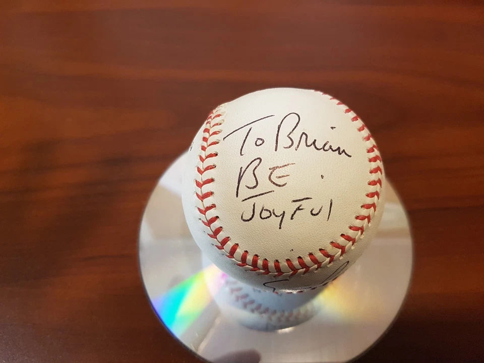 Cubs Ernie Banks Autographed Rawlings Baseball "Be Joyful Mr Cub" - Image 2 of 4