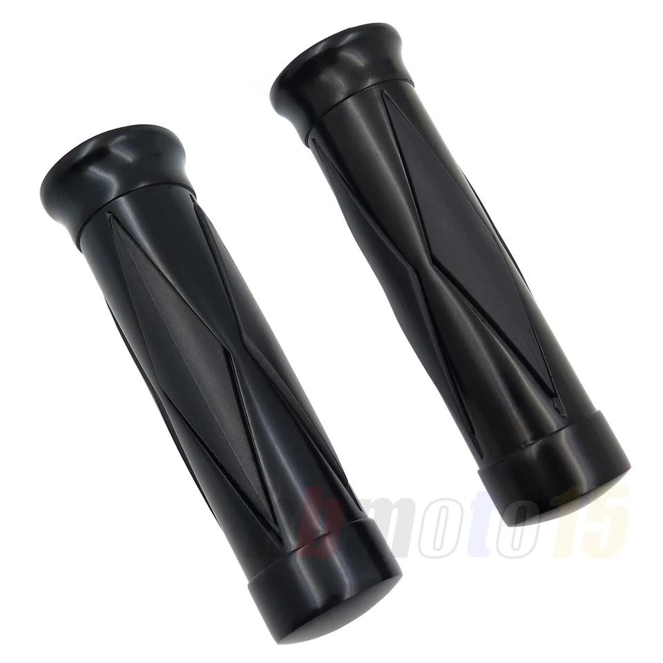 Manillar 2 piezas 1" 25 mm negro empuñaduras para Suzuki Intruder 1500 C90 Boulevard Foto 2 de 4