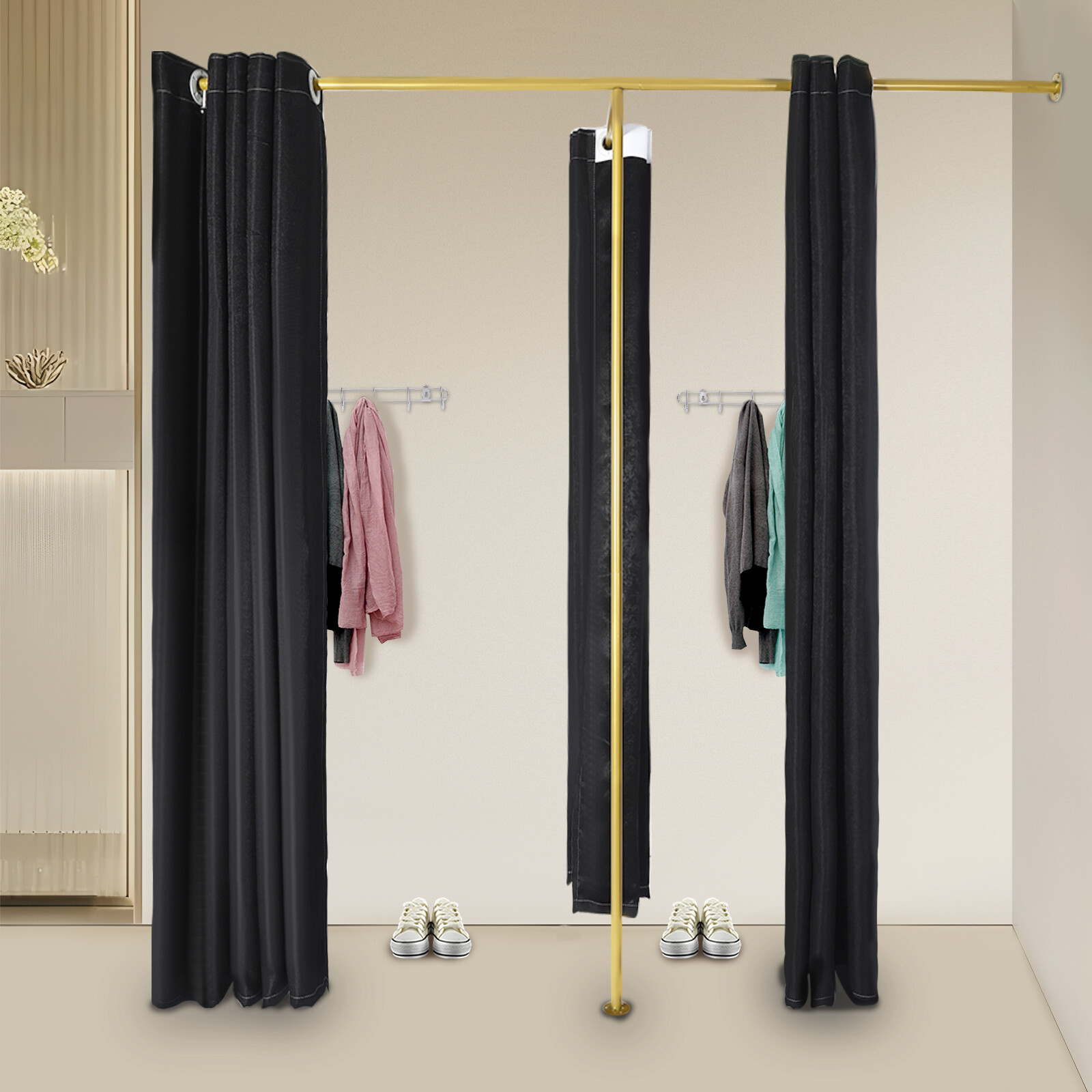 Fitting Room, Portable Dressing Room, Movable Changing Room Double Rooms