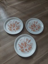 Vintage Barratts Staffordshire Ironstone Wheat and Cornflower Dinner Plates 25cm