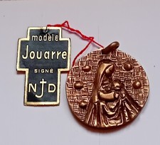 Médaillon pendentif Vierge Marie - Edition A.C.M Bronze d'étain 48 grammes