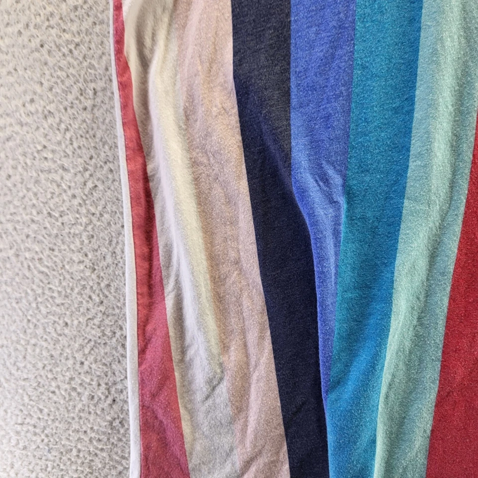 Camiseta sin mangas a rayas tórridas para mujer 3 pulóveres calce clásico plus colorida Foto 4 de 4