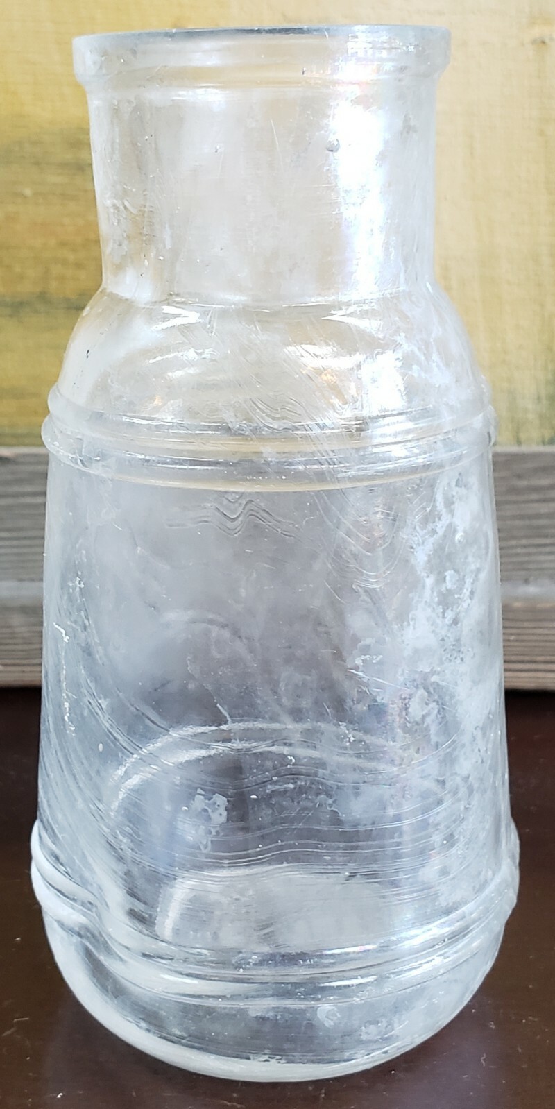 Late 19th Century New Orleans James Ginart Creole Mustard Glass Bottle