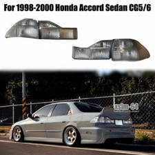 4pcs Clear Lens Rear Tail Lights Lamps For 1998-2000 Honda Accord Sedan Cg56 4pcs Clear Lens Rear Tail Lights Lamps For 1998-2000 Honda Accord Sedan Cg56
