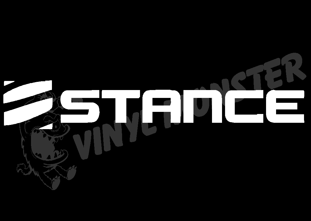 STANCE Car Sticker Laptop Truck Black Vinyl Decal Sticker jdm bagged ...